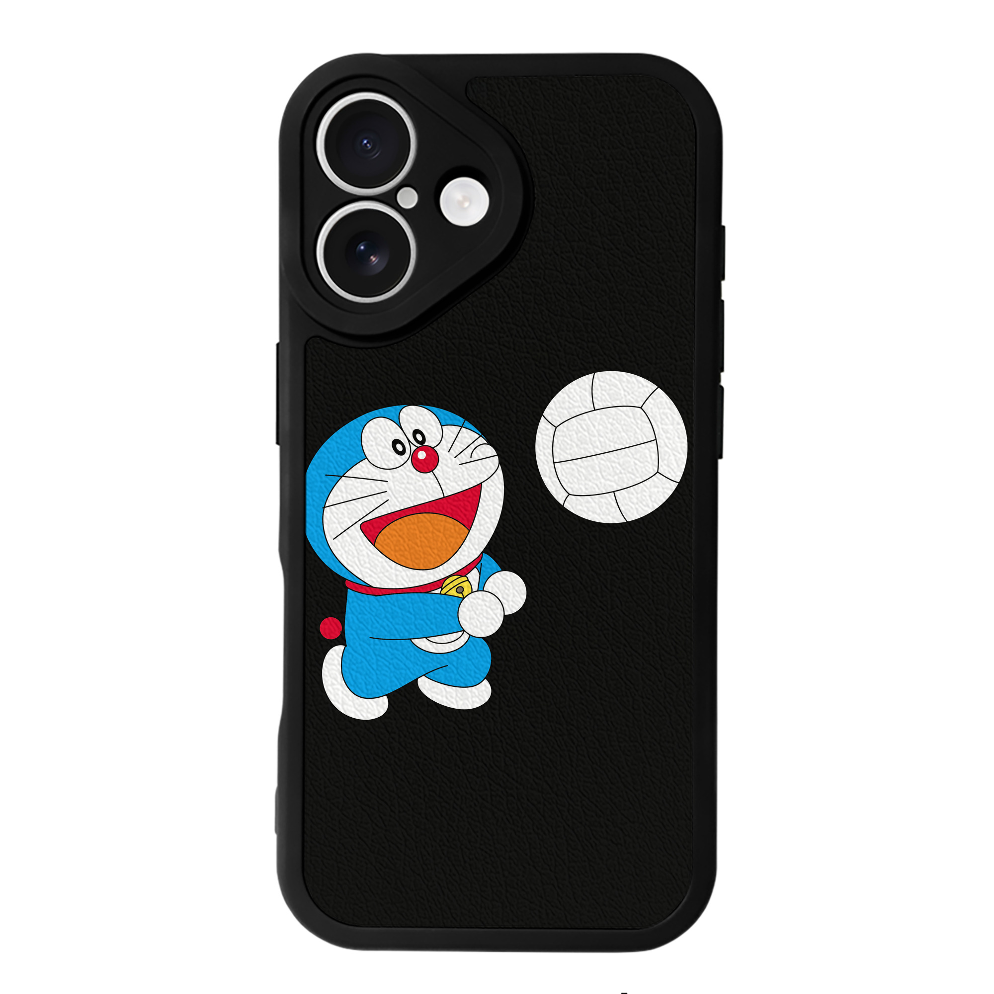 （画像用） ドラえもん Doraemon 【iPhone 16シリーズ対応】シリコンスマホケース（レザー調） 材質：シリコン
